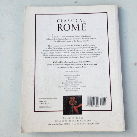 Classical Rome Living History Book Hardcover Social Studies World History Julius - Picture 2 of 16